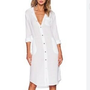 Current/Elliott White Shirt Dress